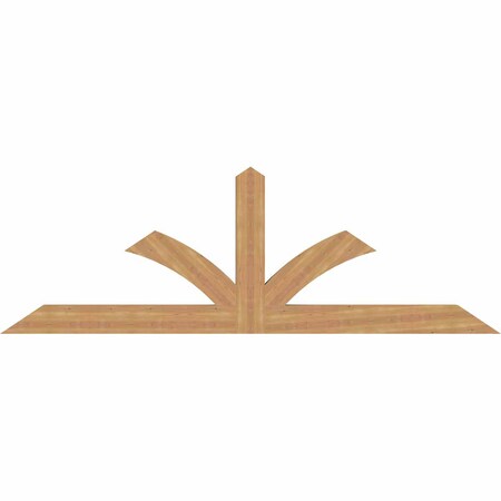 Ekena Millwork Richland Smooth Timber Gable Bracket, Western Red Cedar, 96"W x 32"H x 3 1/2"D x 5 1/2"F, 8/12 Pitch GBW096X32X0406RIC00SWR